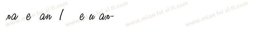 BradleyHand ITC Regular字体转换